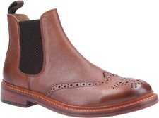 Image of Cotswold Siddington Leather Brown Mens Boots Leather