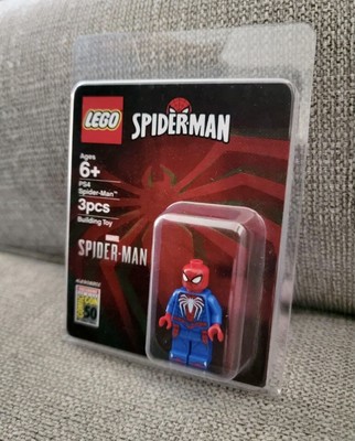 Sdcc 19 Lego Spider Man Ps4 Exclusive Minifigure Brand New Ebay