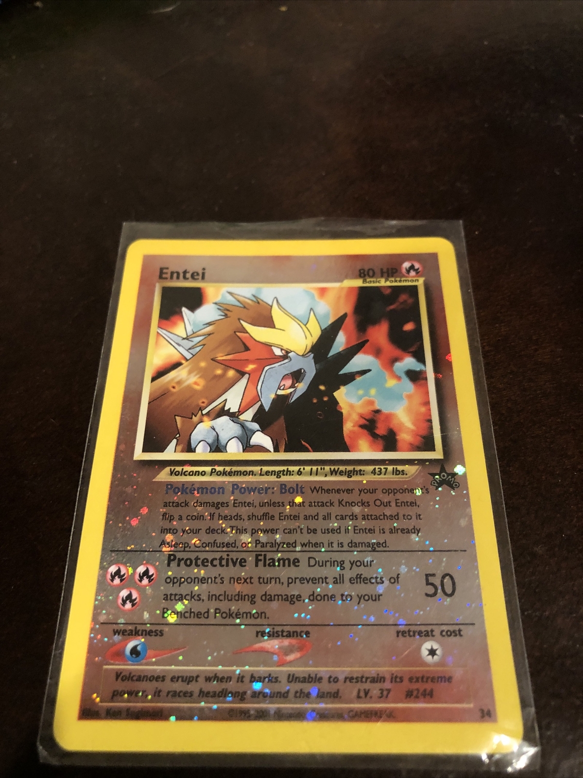 Promo Entei Reverse holo promo Entei #34 pokemon card 2001 | eBay