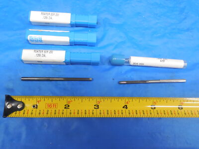 4pcs SGS Carbide .1295 Reamer 4 Flute Straight .1250 .0045 Oversize USA Made 4pcs SGS Carbide .1295 Reamer 4 Flute Straight .1250 .0045 Oversize USA Made