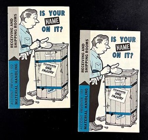 1955 Accident Preventer 102 Material Handling Shipping Rooms Vintage Brochures