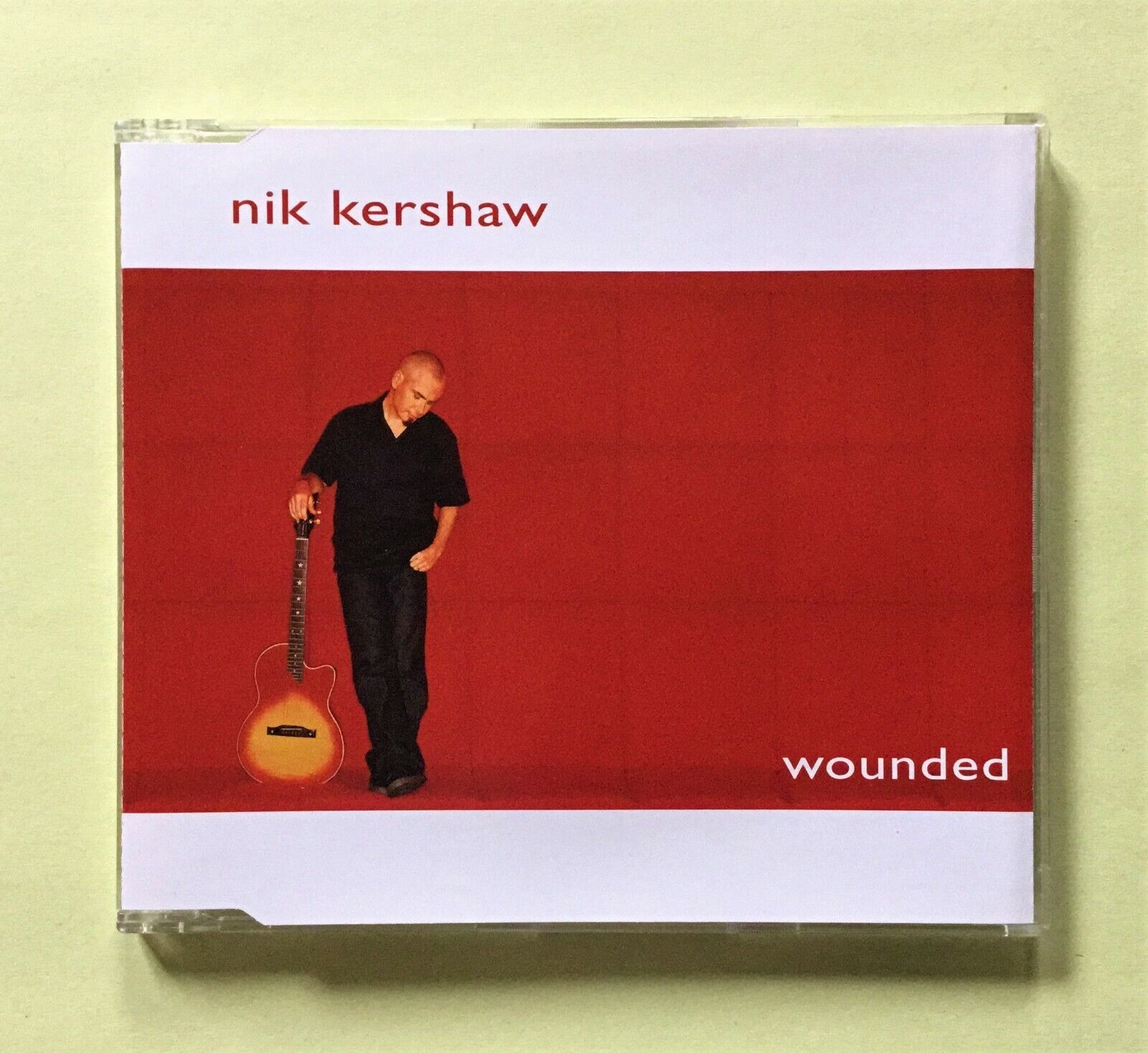 Nik Kershaw 'Wounded' CD single (Eagle, 2001) Rare Nik CDS with 2 non-LP tracks!