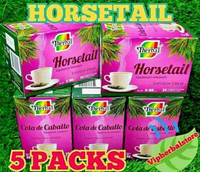 (5) TE COLA DE CABALLO   Therbal HORSE TAIL TEA 125 Bags 1g. each Free Shipping