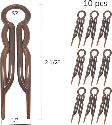 NEW-Magic Grip Hair Pins Set of 10 by Good Hair Days Color: Shell-AUS - Bild 3 von 6