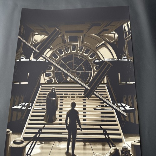 Florey Star Wars Il Ritorno dello Jedi Variante Galleria Collo di Bottiglia 110/125 12x24" - Foto 2 di 8