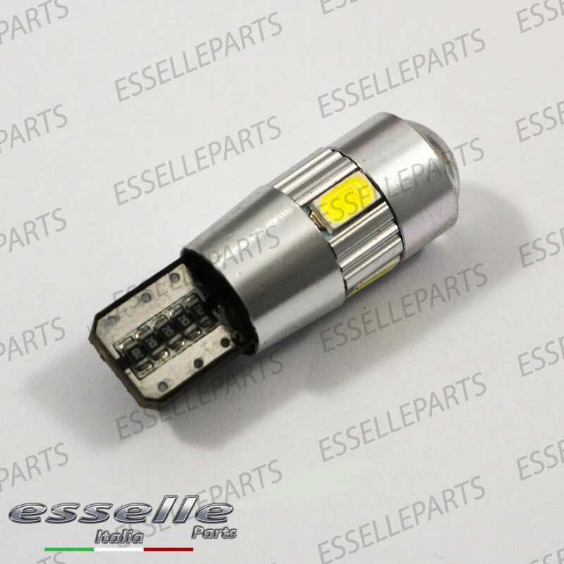 COPPIA LUCI DI POSIZIONE 6 LED CON LENTE FRONTALE FIAT 124 SPIDER 6000K BIANCO - Immagine 3 di 4