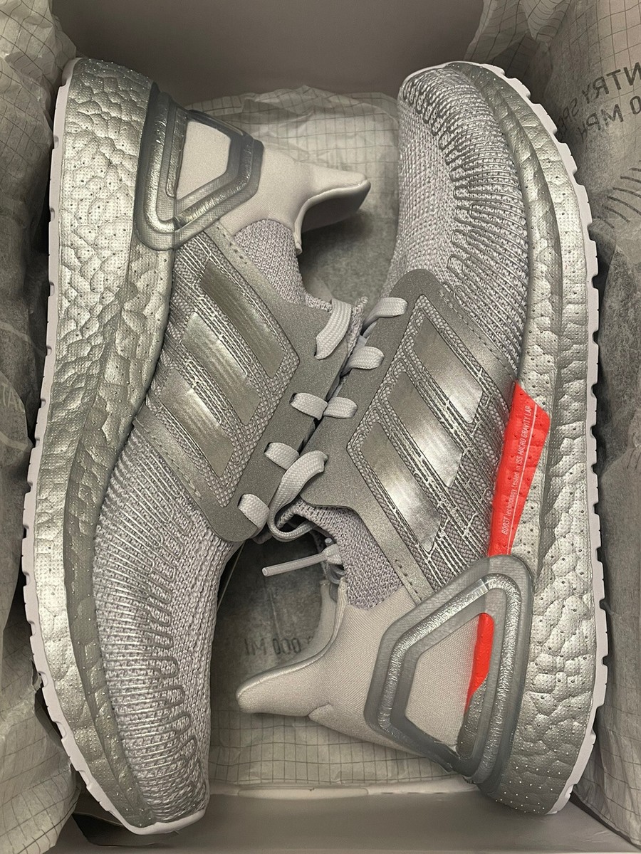 NEW Adidas Ultraboost 20 J NASA Boys Shoes Metallic Halo  display picture 2