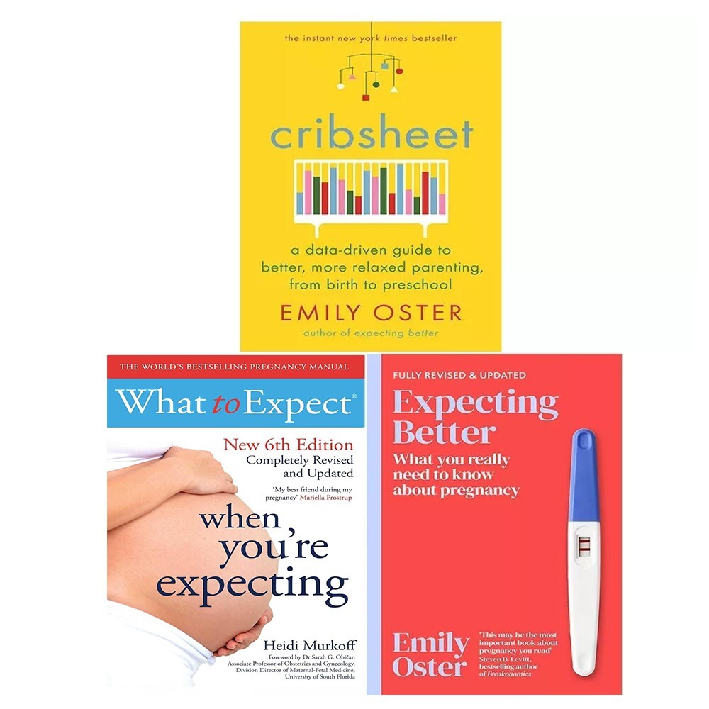 What to Expect When You're Expecting, Expecting Better, Cribsheet 3 Books Set