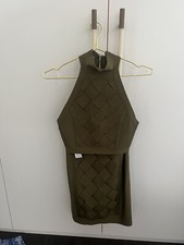 House Of CB Halterneck Size S  Top And Skirt Khaki