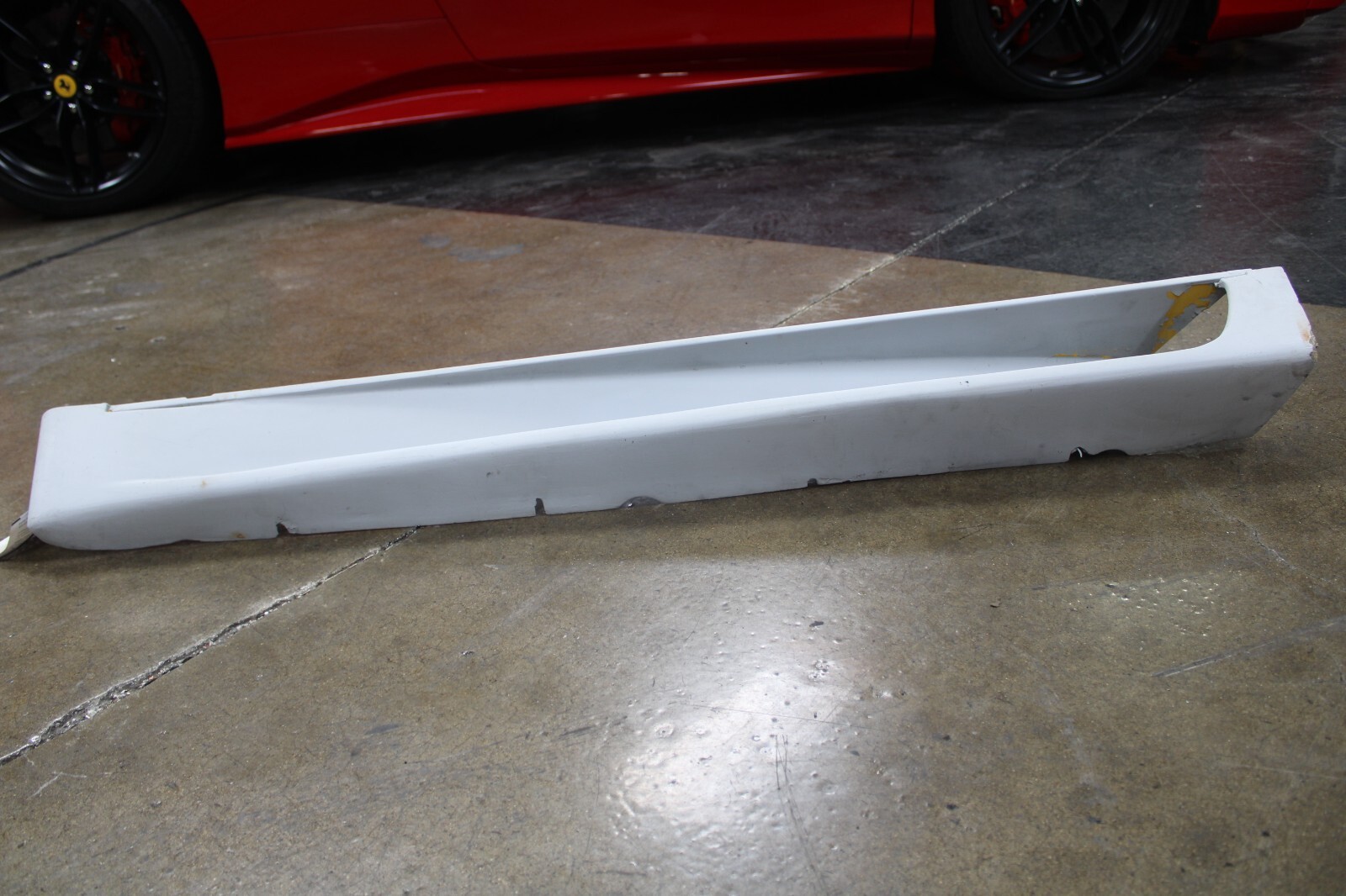 Ferrari 348, LH, Left, Rocker Panel, Cracks, Used, P/N 62066000