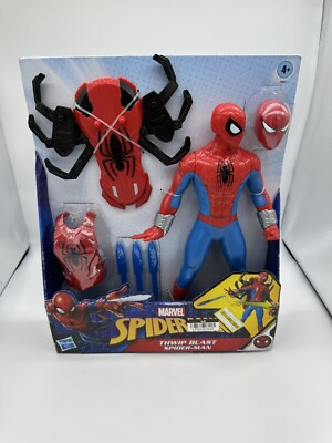 Marvel Spider-Man Action Figure 27 Cm Con Lancia Ragnatele E Slitta - Giocattolo Super Eroe