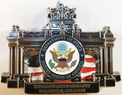 US State Department US Embassy Brussels Belgium Challenge Coin. 2'' 153
