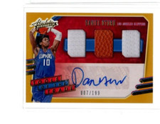 2020-21 Absolute Daniel Oturu Rookie Triple Jersey Ball Autograph Auto /199