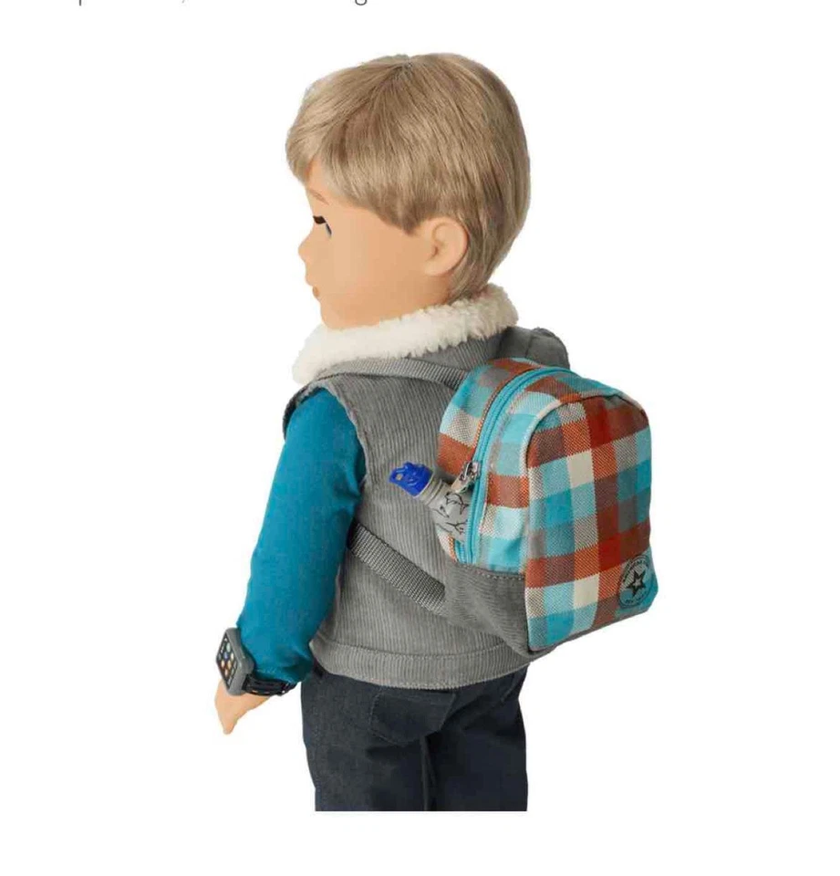 New American Girl Boy Casual & Cool Accessories Set~Vest Backpack Watch Phone - Image 3 of 4