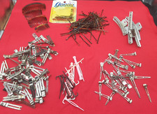 Lot of authentic Vintage Metal Goody Hair Roller Curler Clip Bobby Pin Comb USED
