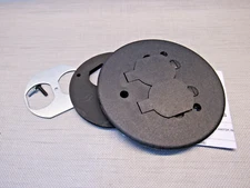 Wiremold 895P-BLK Walker Non-metallic Round Carpet Cover Lot of 8