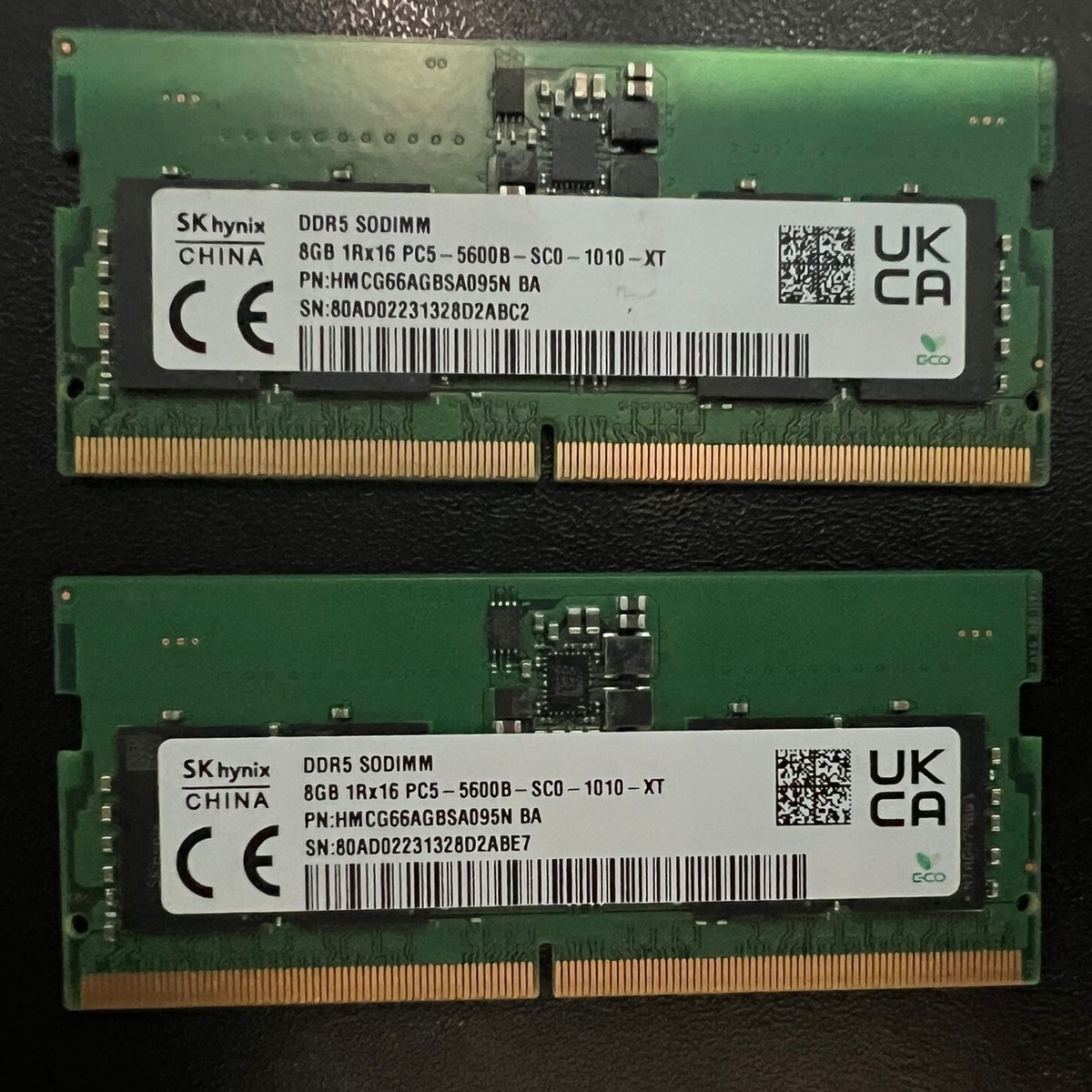 NEW PULL SK Hynix 16GB Kit(2x8GB) PC5-5600B DDR5 SODIMM