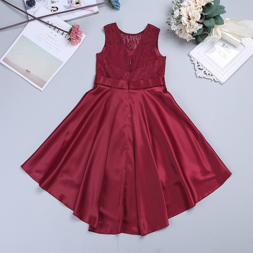 US Kids Girls Flower Princess Tutu Dress Pageant Wedding Formal Party Ball Gown - Picture 42 of 67