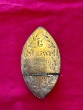 Antique boat shaped snuff/tobacco box, England, 1809