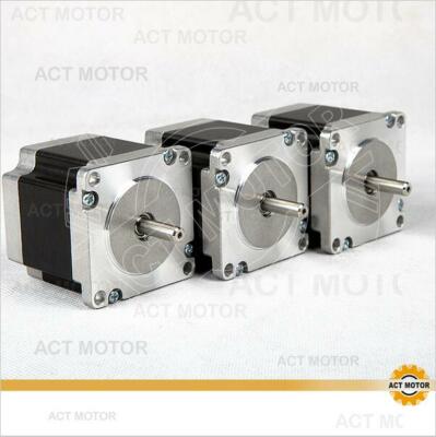 【3 Stück Set】ACT Nema23 Stepper 2A   56mm   Ø6,35mm   180oz-in (2,03Nm) 23HS6620