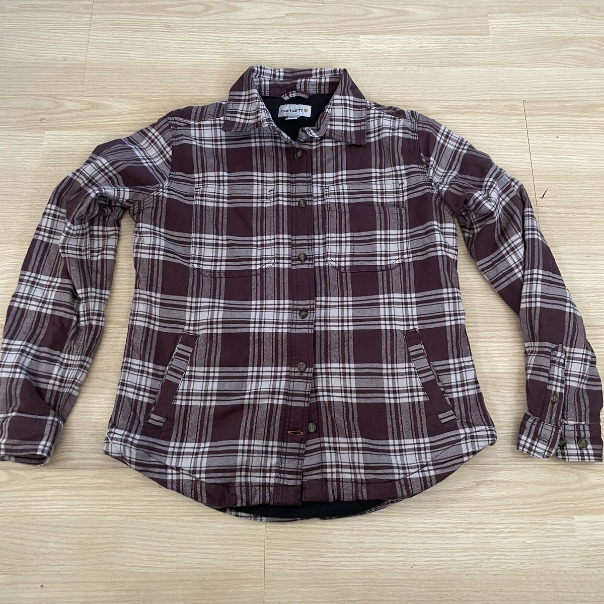 Carhartt 104518 Rugged Flex Fleece Lined Flannel Shirt Shacket