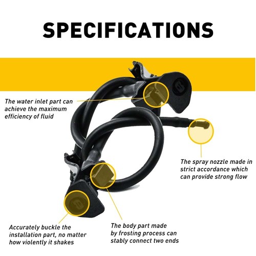 Clik Valve Click&Fit Windshield Washer Nozzles For Ford Mustang 2010-2014 & Explorer 2011-2015 Mustang Windshield Washer Nozzle - Foto 11