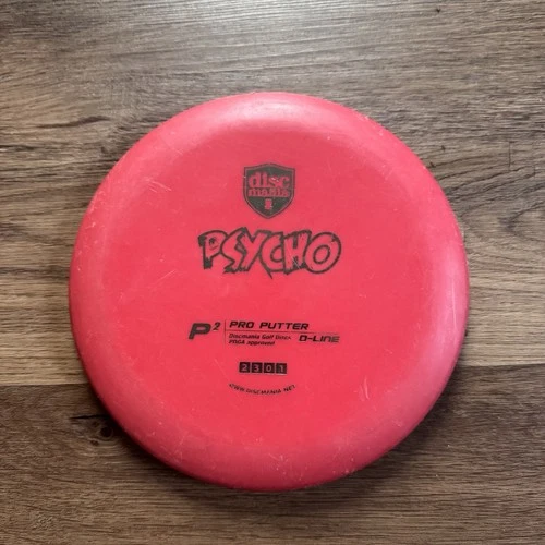 Discmania P2 Psycho D-Line Pro Putter Red 2301 Disc Golf Putter 176 Grams