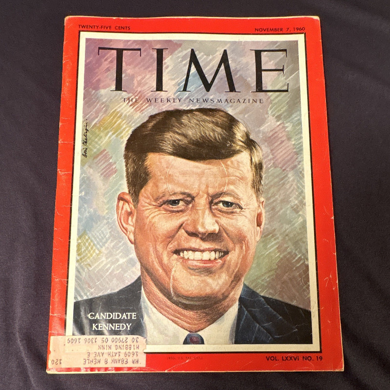 TIME Magazine Nov 7 1960 Illustrated Politics Issue Vol LXXVI No 19