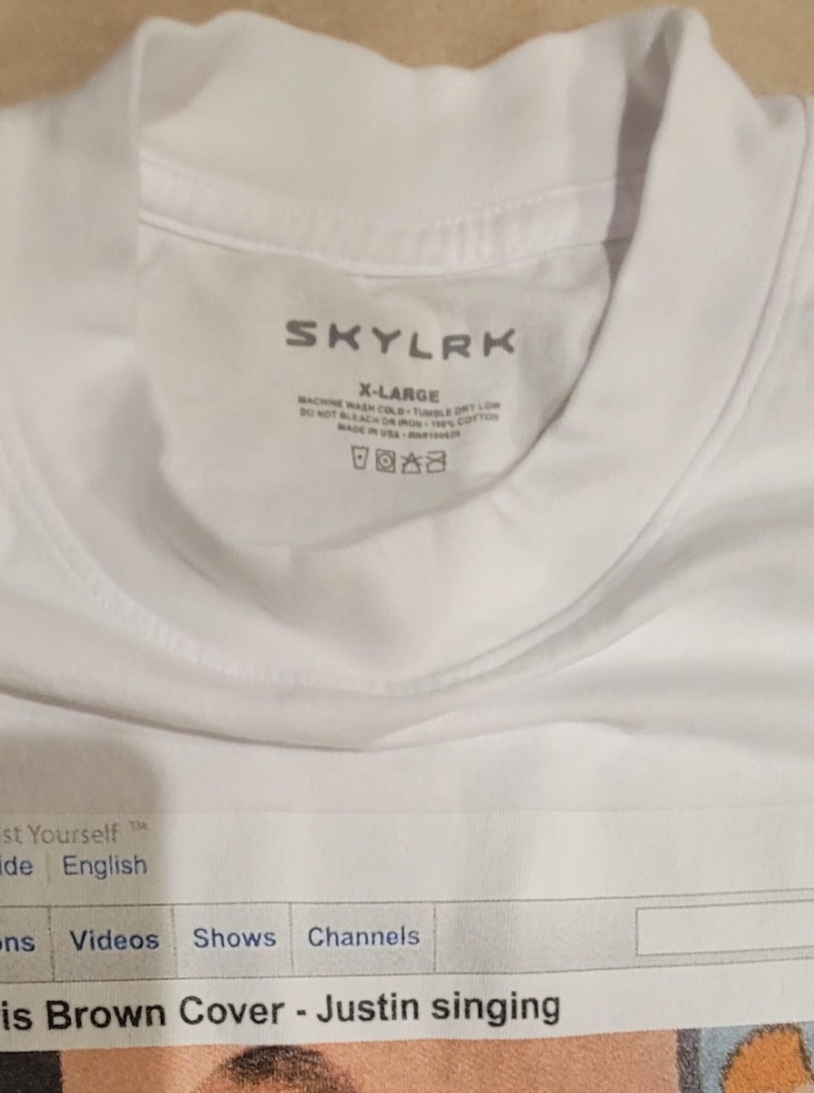 Justin Bieber Coachella White YouTube XL Shirt 2026 SKYLRK