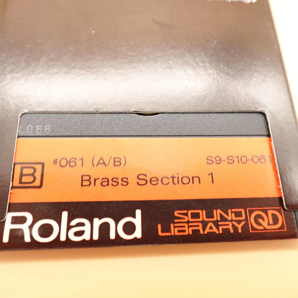 Vintage Roland Sound Library Brass Section 1+2 #061 S9-S10-061 Quick Disk Japan - Image 4 of 4