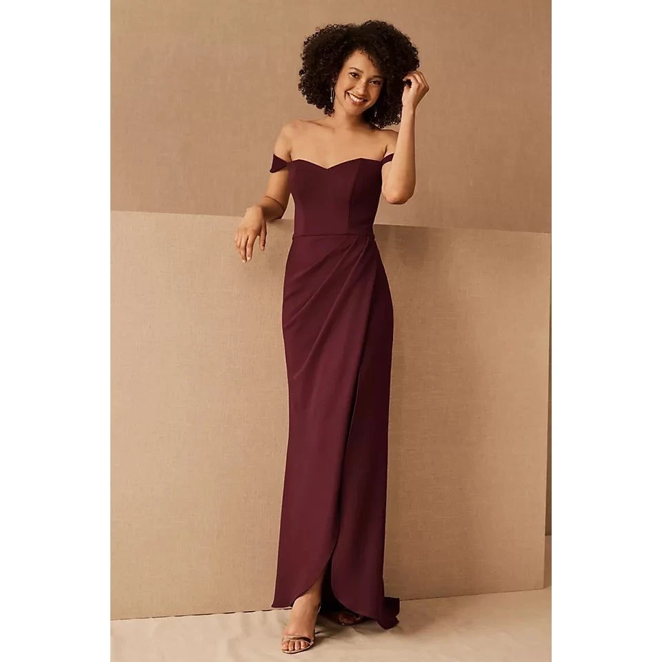 bhldn com bridesmaid dresses BHLDN Brixen 4 / Red Wine main image 1