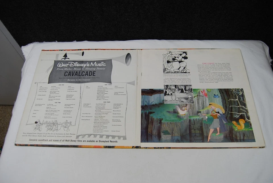 Walt Disney Music Cavalcade STER-4021 (2×LP, Compilation) Records VG+ Cover VG - Image 2 of 4