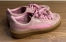 PUMA Pink Suede Sneakers Soft Foam Size 37
