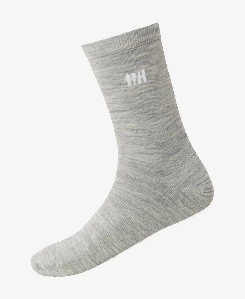 EVERYDAY WOOL SOCK 2PK HELLY HANSEN - grey 42-44