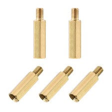 M5x25mm+7mm Male-Female Brass Hex PCB Motherboard Spacer 5pcs