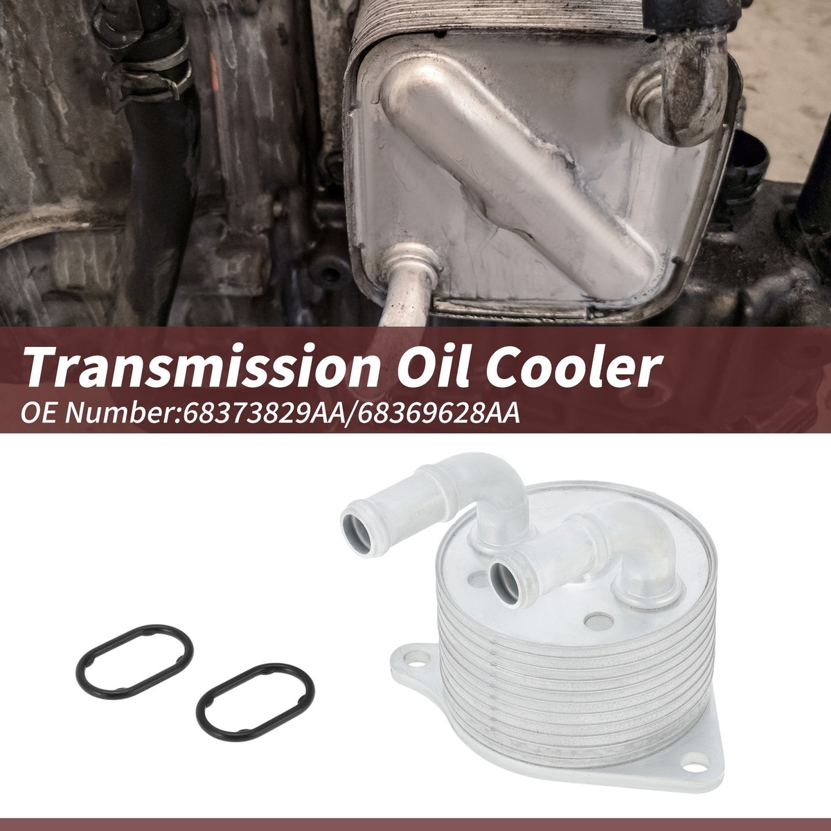 No.68373829AA Engine Oil Cooler w/Gaskets for Jeep Compass 2018
