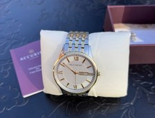 Accurist London 38mm Men’s Watch Day Date Two Tone Bracelet New In Box Unworn