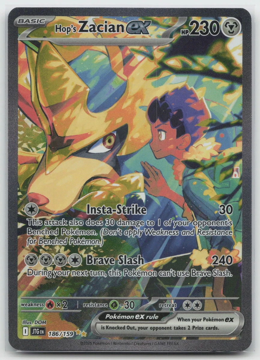 Hop's Zacian Ex 186/159 Sv09: Journey Together for sale | eBay