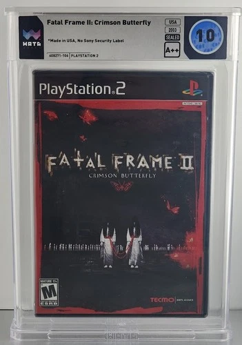 Fatal Frame II 2 Crimson Butterfly Playstation 2 PS2 Graded WATA 10 A++ SEALED