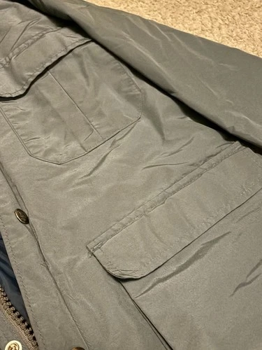 Vintage LL Bean Jacket Mens S Blue Baxter State Parka Hooded Made In USA image 3
