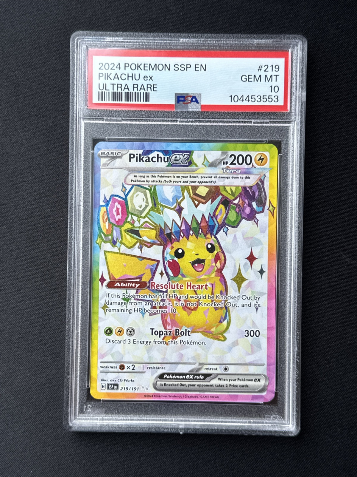 Pikachu ex 2024 Scarlet & Violet: Surging Sparks #219/191 Pikachu ex 2024 Scarlet & Violet: Surging Sparks #219/191