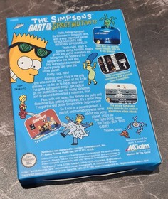 The Simpsons Bart Vs the Mutants - UK PAL - NES - Empty Handmade Replacement Box