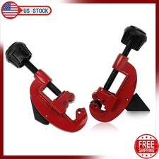 2 PCS Pipe Tube Cutter 1/8" to 1-1/8"OD Copper Brass Aluminum PVC Plumbing Mini