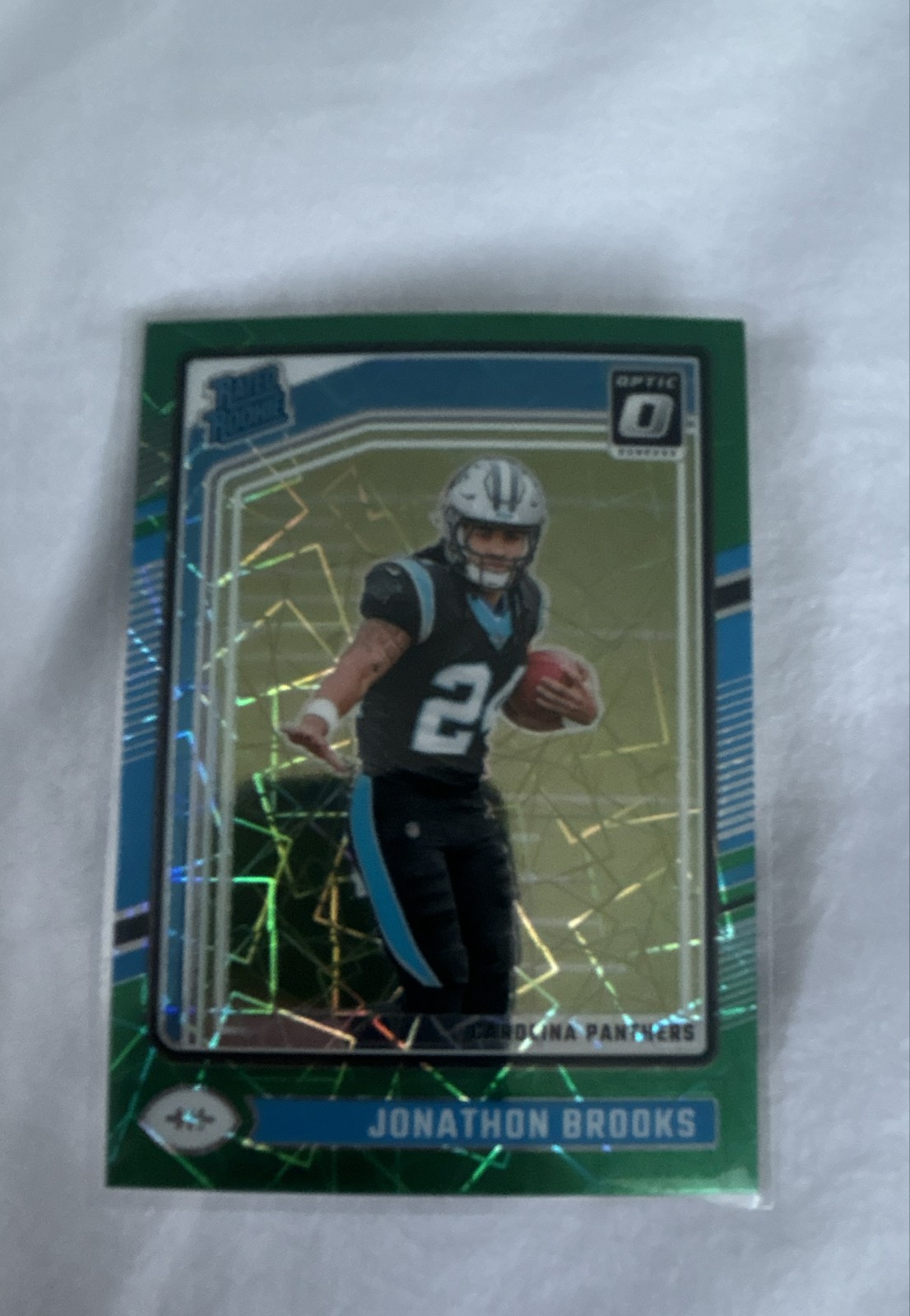 2024 Panini Donruss Optic - RR Jonathon Brooks #258 Green Velocity Prizm (RC)