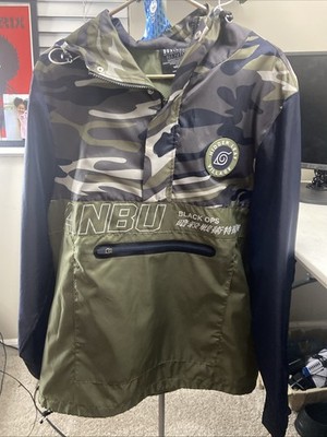 Box Lunch Kakashi Anbu Black Ops Naruto Windbreaker Jacket Size Medium