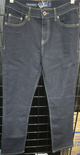 Lucky Brand Dark Blue Denim Classic Straight Jeans Zip Button Pockets Girls 14