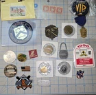 TWENTY Vintage Token, Medals, Medallions, Tags, Pins, MORE! Cool Lot