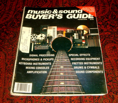 rare 1984 MUSIC & SOUND BUYER'S GUIDE SOURCEBOOK Recording Studio, Musical Gear