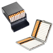 Zigarettenetui Leder Metall Cigarette Case Tragbar Damen Herren Zigarettenschach