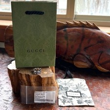 NWT Gucci Interlocking G Sterling Silver and ...